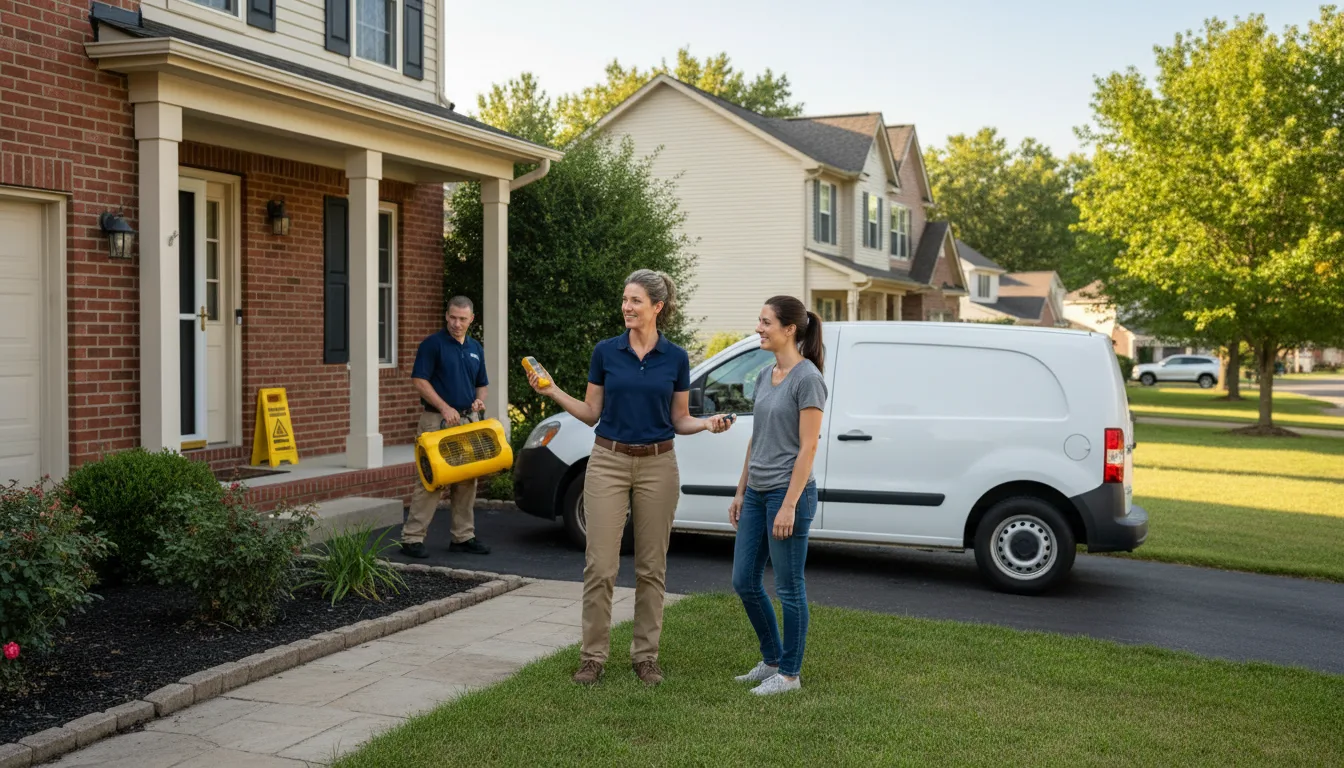 Residential water damage restoration in Blythewood, SC